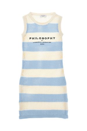 abito in cotone bianco PHILOSOPHY KIDS | I9E0355706P458